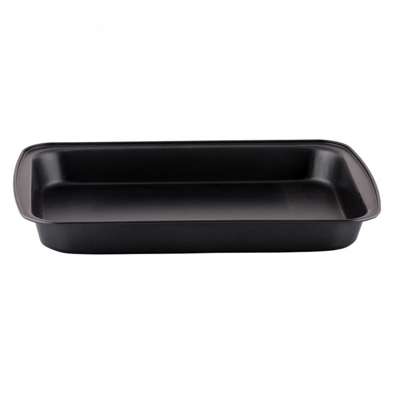 Tava dreptunghiulara pentru copt, Ertone ERT-MN 561B, anti-aderenta, 31x20,5x4 cm, Negru