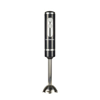 Blender de mana Hausberg HB-7673NG, 400W, Lama din otel inoxidabil, 2 trepte de viteza, Negru