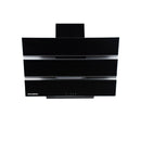 Hota Incorporabila decorativa Hausberg HB-1815NG, 60 cm, putere de absorbtie 450m3/h, Filtru aluminiu, Negru