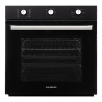 Cuptor incorporabil Hausberg HB-8053NG, Electric, Putere 2225 W, 71 l, 8 Functii, Ventilatie, Timer, Clasa A, Negru