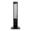 Radiator Electric Hausberg HB-8560, 2300W, Termostat Reglabil, Lampa de semnalizare pentru 3 pozitii, Negru