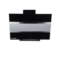 Hota Incorporabila decorativa Hausberg HB-1825NG, 60 cm, putere de absorbtie 450m3/h, Filtru aluminiu, Negru
