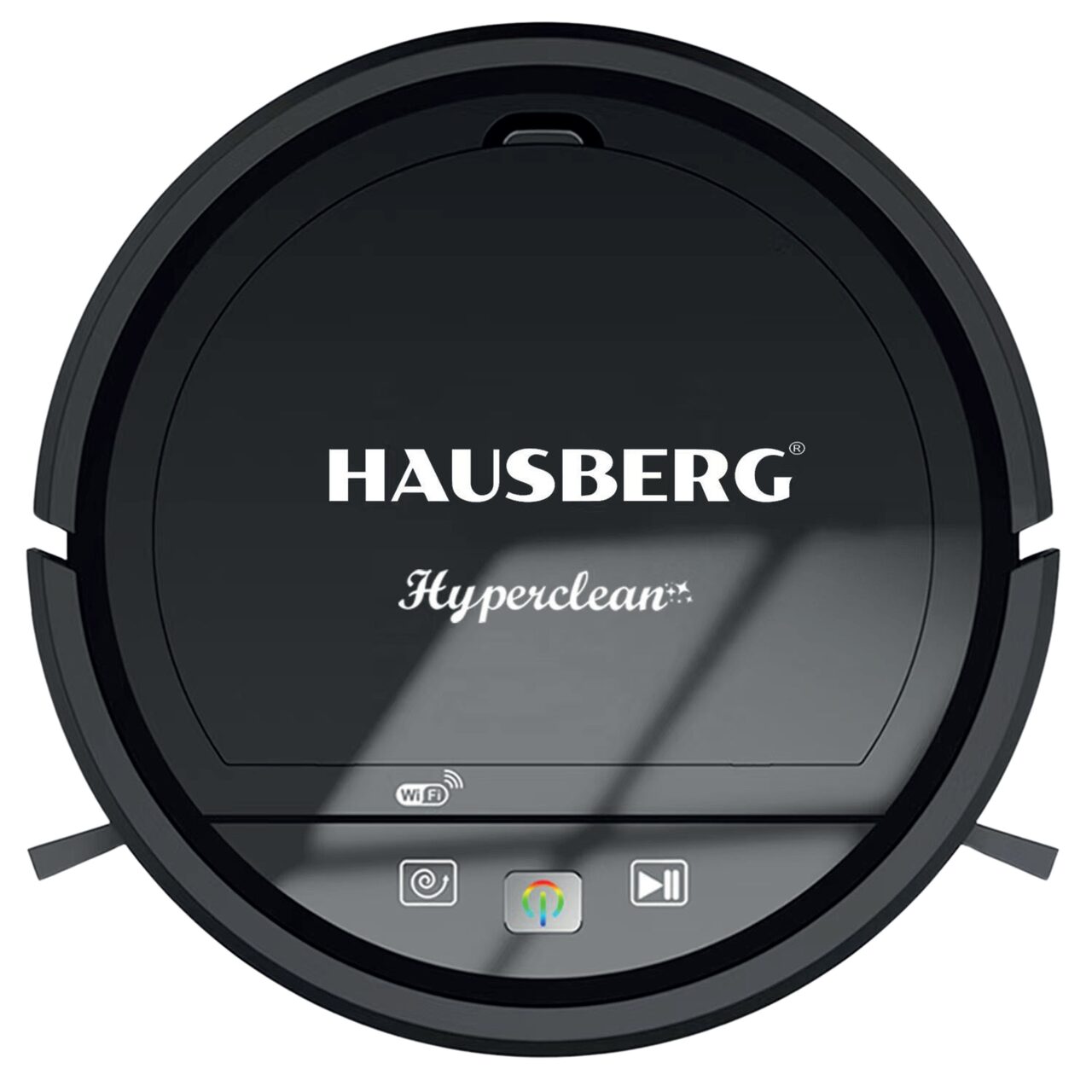 Robot de aspirare Hausberg HB3005, WiFi, 20W, aspirator si mop, control vocal, curata suprafata 90-120m/2, Autonomie 2 ore, recipient praf 350ml, Nivel zgomot 65 dB, Negru