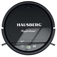 Robot de aspirare Hausberg HB3005, WiFi, 20W, aspirator si mop, control vocal, curata suprafata 90-120m/2, Autonomie 2 ore, recipient praf 350ml, Nivel zgomot 65 dB, Negru