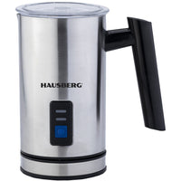 Aparat de spumare si incalzire lapte HAUSBERG HB7678, 500-600 W, 0.30 l, argintiu