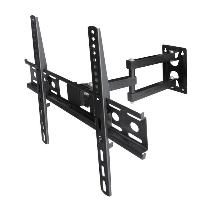 Suport TV de perete reglabil HAUSBERG HB-H08LCD, 26-55 inch, VESA, Greutate maxima suportata 30 kg, Negru