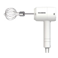 Mixer portabil de mana HAUSBERG HB-4110, putere 20W, 3 viteze, Baterie 800mAh, Alb