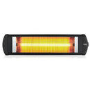 Radiator electric cu infrarosu KUMTEL EX25, 2500W, Termostat, Corp metalic, Protectie 20 IP, Negru