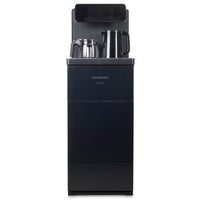 Dozator apa de podea multifunctional HAUSBERG HB-6030NG, cu amplasarea bidonului la baza si Tea Bar, Apa calda/rece, Ceainic, Fierbator, Racire cu compressor, Negru