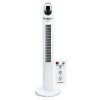 Ventilator turn digital Hausberg HB-5958AB, 55W, 45 inch, 3 viteze, temporizator 24h, LED, oscilatie, telecomanda, alb