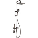 Set dus cu Afisaj Digital Freddo SN-5022NG, 4 Setari Dus, Pulverizator dus Detasabil, Efect de Ploaie, Metal-Zinc, Gri