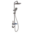Set dus cu Afisaj Digital Freddo SN-5024NG, 4 Setari Dus, Pulverizator dus Detasabil, Efect de Ploaie, Metal-Zinc, Gri