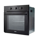 Cuptor incorporabil electric Hausberg HB-8044NG, 58L, 1600W, 8+1 programe, turbo ventilator, timer, email, sticla, gratar, 2 tavi