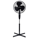 Ventilator cu picior 16 inch HAUSBERG HB5100NG, 40–55W, 3 viteze, oscilatie 80 grade, motor silentios, reglabil