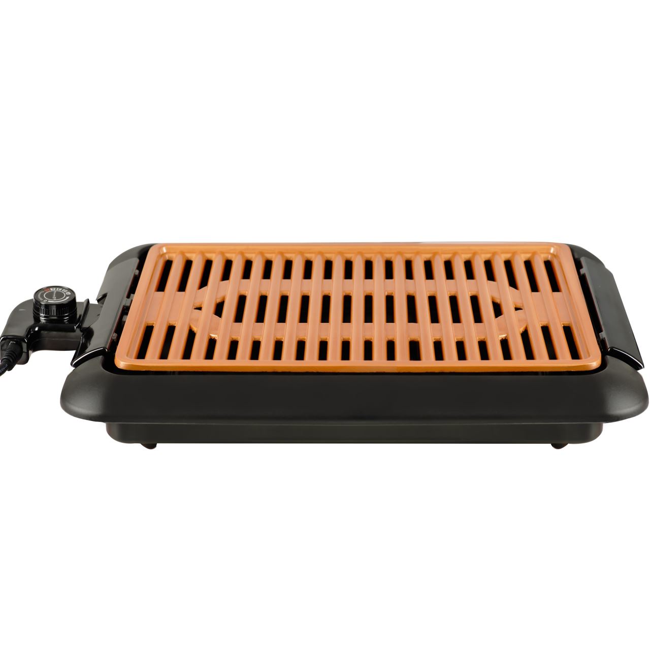 Gratar electric Hausberg HB-536, suprafata neaderenta, detasabila, maro