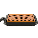 Gratar electric Hausberg HB-536, suprafata neaderenta, detasabila, maro