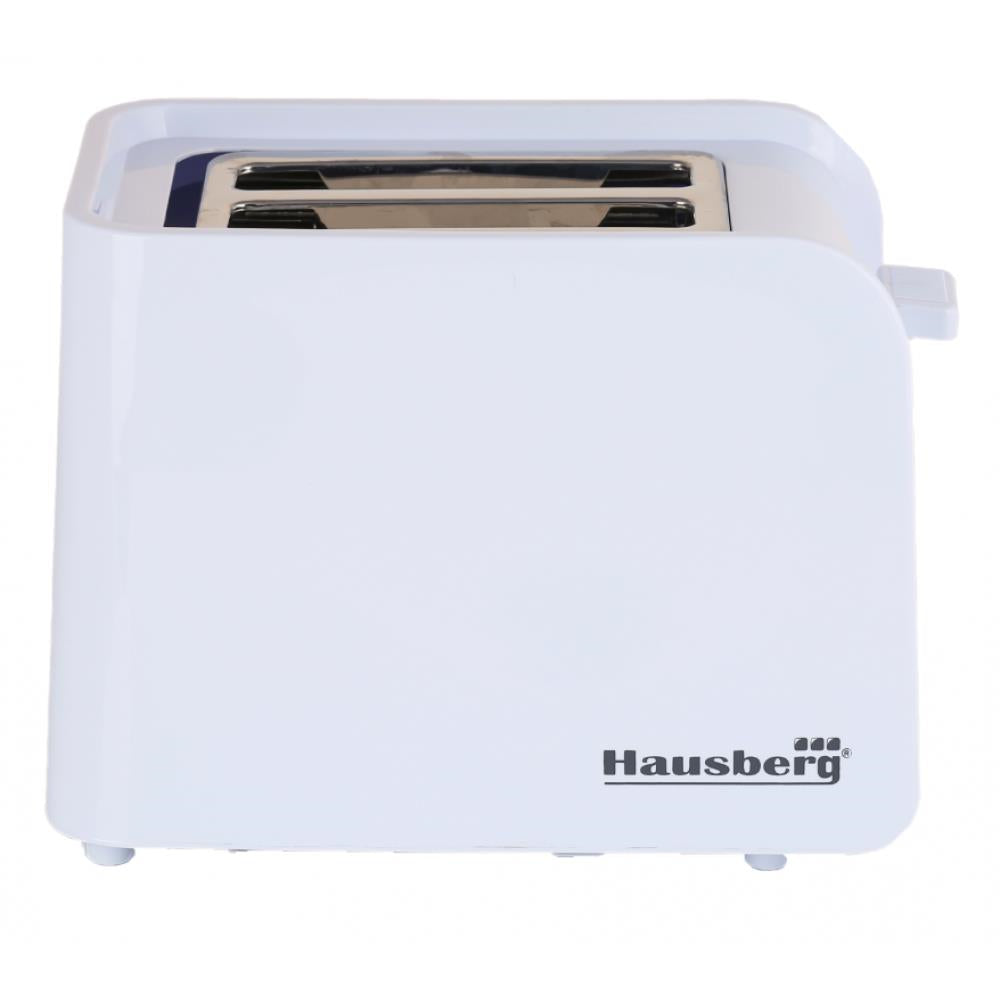 Prajitor de paine Hausberg HB-195A, 750 W, 2 felii, functie decongelare, functie reincalzire, 6 trepte putere, Alb