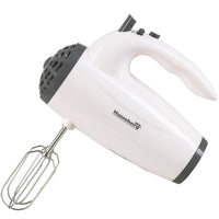 Mixer de mana Hausberg HB-4119AB, 5 viteze, putere 300W, motor de cupru, Alb