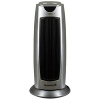 Aeroterma ceramica HAUSBERG HB-8300, 1500W, Termostat Reglabil, 2 Viteze, Functie Ventilator, Siguranta Anti Cadere, Silentios, Maner transport, Argintiu