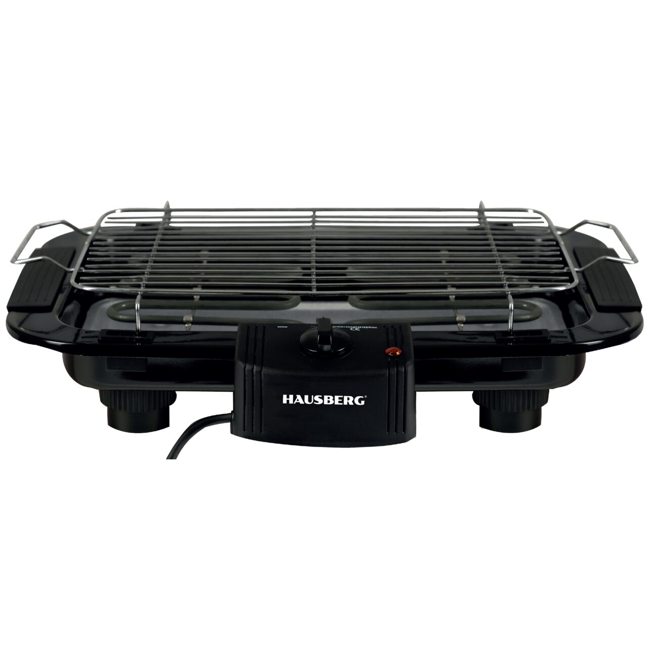 Gratar electric Hausberg HB523, 2000W , 50.5 X 36 cm, Termostat, Negru
