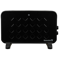 Convector electric Luxury HAUSBERG HB-8220, 2000W, 2 trepte de putere, termostat, protectie supraincalzire, indicator luminos, functie Turbo, Negru
