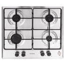 Plita incorporabila Hausberg HB-555, aprindere electrica, gaz, 4 arzatoare, sistem siguranta, Inox