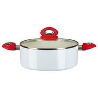 Oala ceramica Hausberg, HB-H713A, 2,5l, Alb