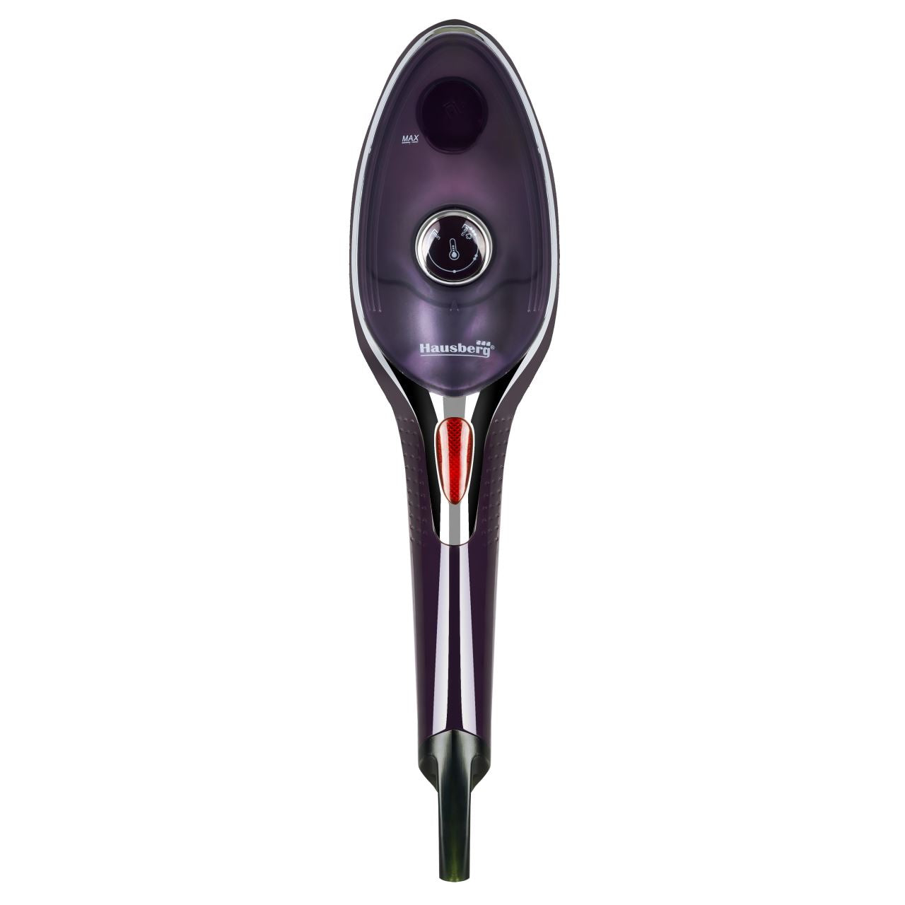 Fier de calcat vertical cu talpa ceramica Hausberg HB-7885MV ,1100 W , accesoriu detasabil cu 2 perie, Mov