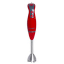 Blender de mana Hausberg HB-7672RS, 300 W, Lama din otel inoxidabil,Tija de otel inoxidabil, 2 viteze, Rosu