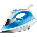 Fier de calcat Hausberg HB-7806BL, 2300W, 360ml, talpa ceramica, jet abur 16,7g/min, abur verticala 25g/min, sistem antipicurare, sistem autocuratare, Alb/Albastru
