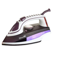 Fier de calcat Hausberg HB-7801MV, talpa ceramica, jet de abur 17g/min, abur pe verticala 25g/min, sistem antipicurare, sistem autocuratare, 2300W