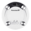 Cantar corporal HAUSBERG HB-6000NG, display LCD, inchidere automata, indicator baterie, 180 kg, Sticla transaparenta, Negru