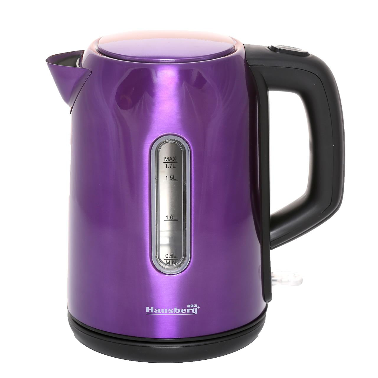 Cana fierbator Hausberg HB-3608Mv, 2200 W, 1.7 l, Inox, MOV