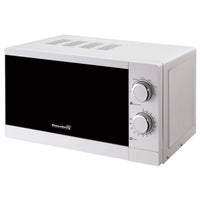 Cuptor cu microunde Hausberg HB-8005AB, 20 l, 700 W-1200W, Mecanic, Alb