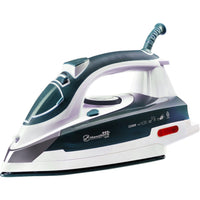 Fier de calcat Hausberg HB-7809VR, Ultra Slide, Talpa Ceramica, 2300W, 390ml, Alb/Verde-Inchis