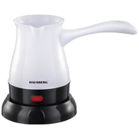 Ibric electric pentru cafea Hausberg HB-3810AB, Putere 600W, Capacitate 800 ml, Alb